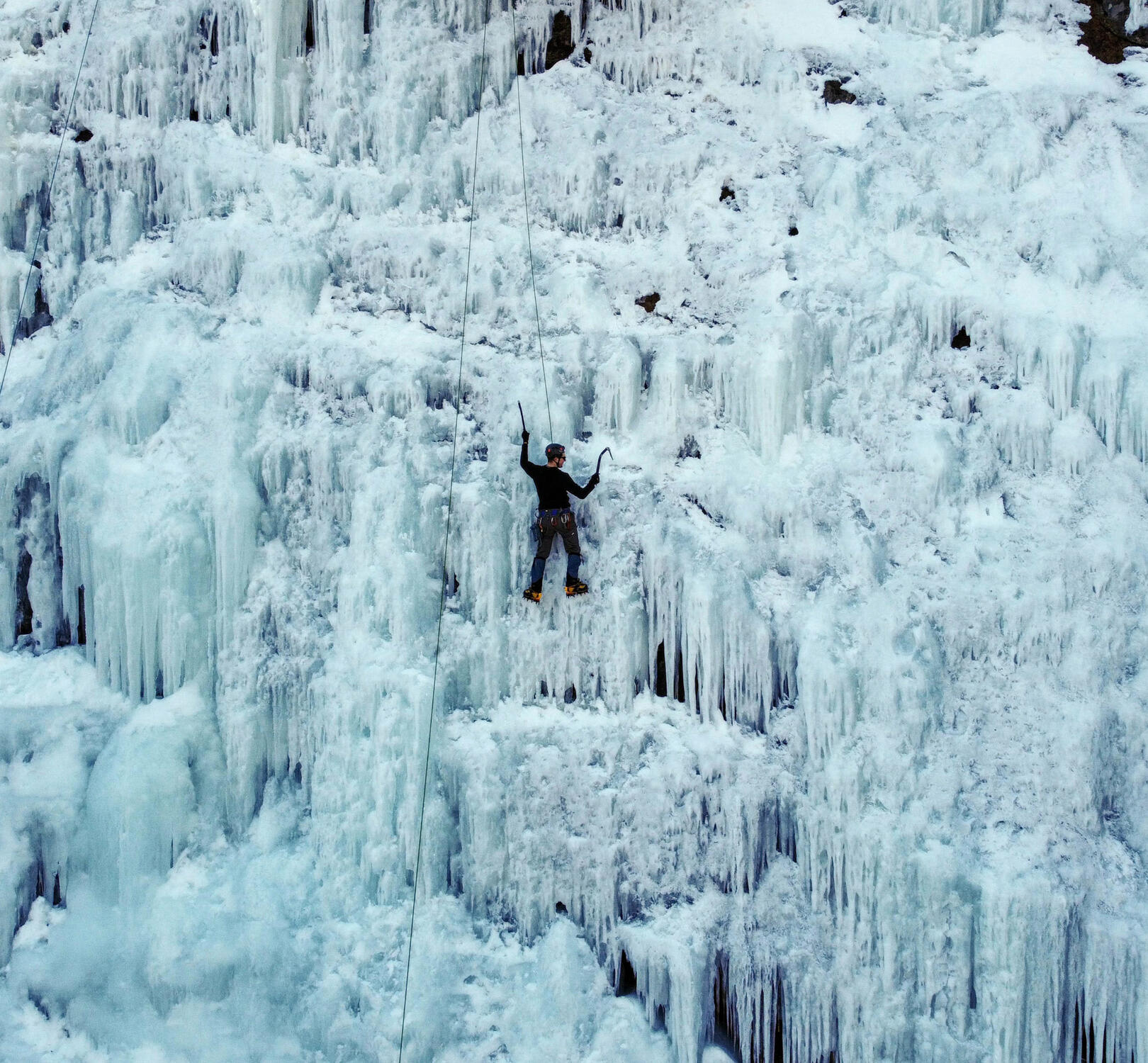 Ice Climbing near Frankenstein Trestle